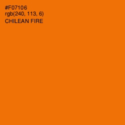 #F07106 - Chilean Fire Color Image