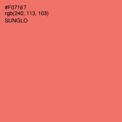 #F07167 - Sunglo Color Image