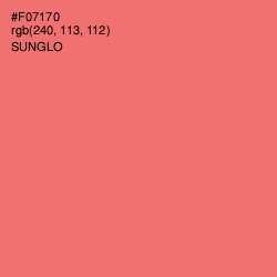 #F07170 - Sunglo Color Image