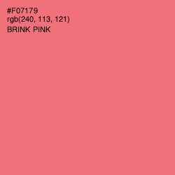 #F07179 - Brink Pink Color Image