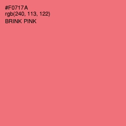 #F0717A - Brink Pink Color Image