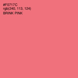 #F0717C - Brink Pink Color Image