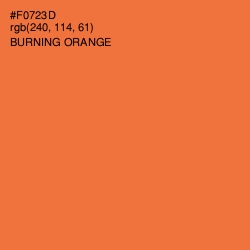 #F0723D - Burning Orange Color Image