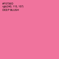 #F0739D - Deep Blush Color Image