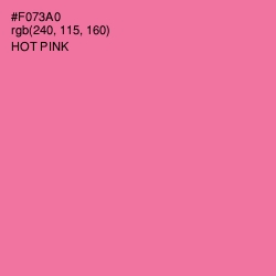 #F073A0 - Hot Pink Color Image