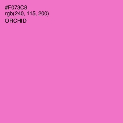 #F073C8 - Orchid Color Image