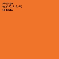 #F07429 - Crusta Color Image