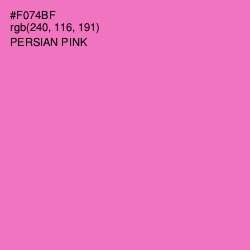 #F074BF - Persian Pink Color Image
