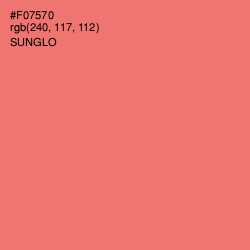 #F07570 - Sunglo Color Image