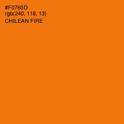 #F0760D - Chilean Fire Color Image