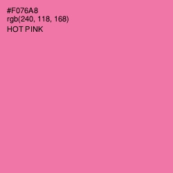 #F076A8 - Hot Pink Color Image
