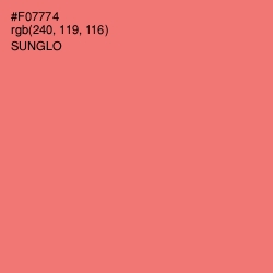#F07774 - Sunglo Color Image