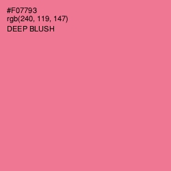 #F07793 - Deep Blush Color Image