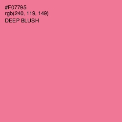 #F07795 - Deep Blush Color Image