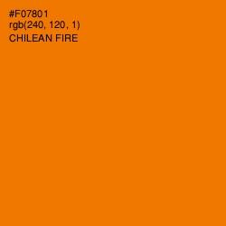 #F07801 - Chilean Fire Color Image