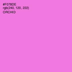 #F078DE - Orchid Color Image