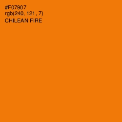 #F07907 - Chilean Fire Color Image