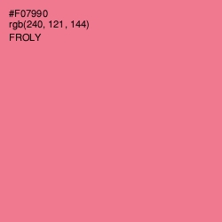 #F07990 - Froly Color Image