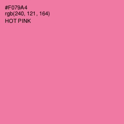 #F079A4 - Hot Pink Color Image