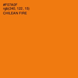 #F07A0F - Chilean Fire Color Image