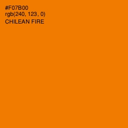 #F07B00 - Chilean Fire Color Image