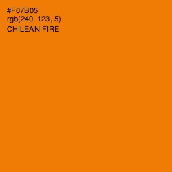 #F07B05 - Chilean Fire Color Image