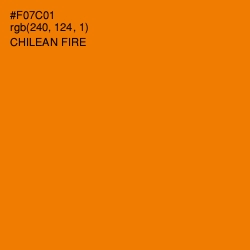 #F07C01 - Chilean Fire Color Image