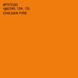 #F07C0D - Chilean Fire Color Image