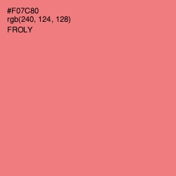 #F07C80 - Froly Color Image