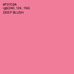 #F07C9A - Deep Blush Color Image