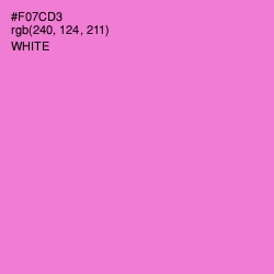 #F07CD3 - Orchid Color Image