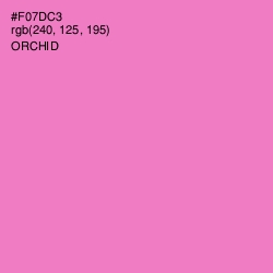 #F07DC3 - Orchid Color Image