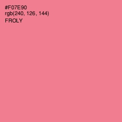 #F07E90 - Froly Color Image