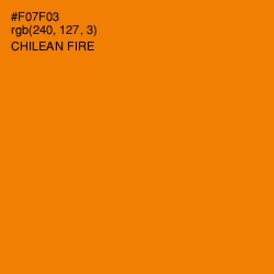 #F07F03 - Chilean Fire Color Image