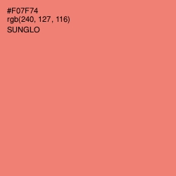 #F07F74 - Sunglo Color Image