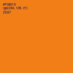 #F08015 - Zest Color Image