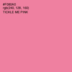 #F080A0 - Tickle Me Pink Color Image