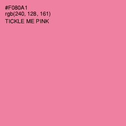 #F080A1 - Tickle Me Pink Color Image