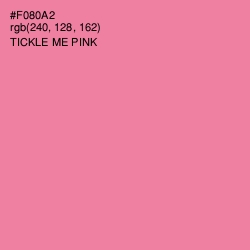 #F080A2 - Tickle Me Pink Color Image