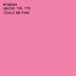 #F080AA - Tickle Me Pink Color Image