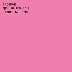#F080AB - Tickle Me Pink Color Image