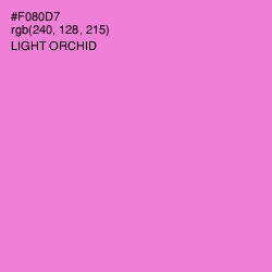 #F080D7 - Light Orchid Color Image