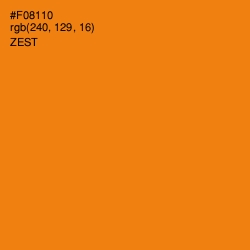 #F08110 - Zest Color Image