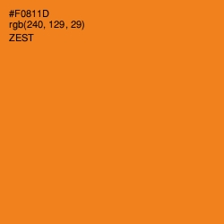 #F0811D - Zest Color Image