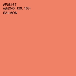 #F08167 - Salmon Color Image