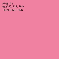 #F081A1 - Tickle Me Pink Color Image