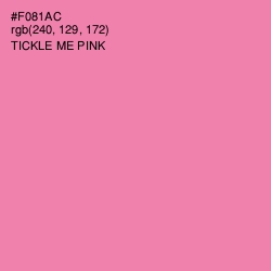 #F081AC - Tickle Me Pink Color Image