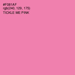 #F081AF - Tickle Me Pink Color Image