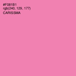 #F081B1 - Carissma Color Image