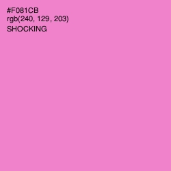 #F081CB - Shocking Color Image